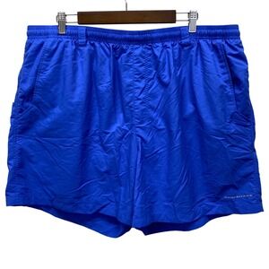 Columbia Mens XXL PFG Backcast 111 Water Shorts Omni-Shade Blue FM 4009 Fishing